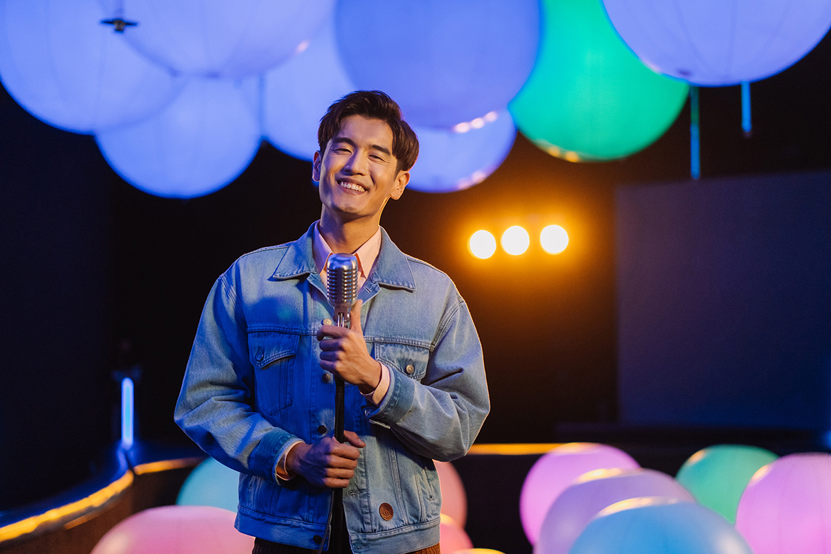 Disney+ Nathan Hartono at Light Ball Orchestra in ArtScience Museum