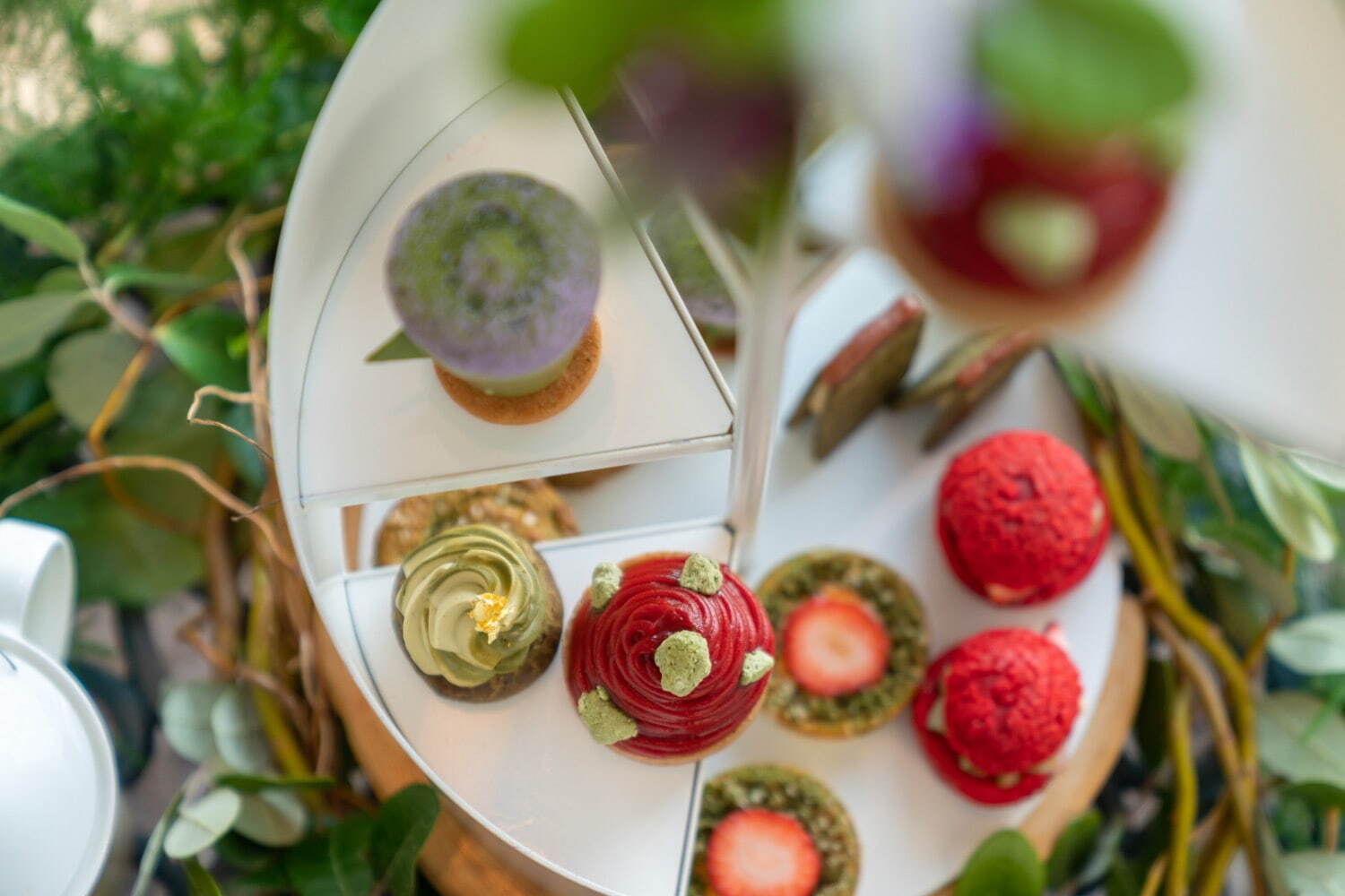 Matcha and Strawberry Le Jardin Sucre Afternoon Tea at Conrad Osaka