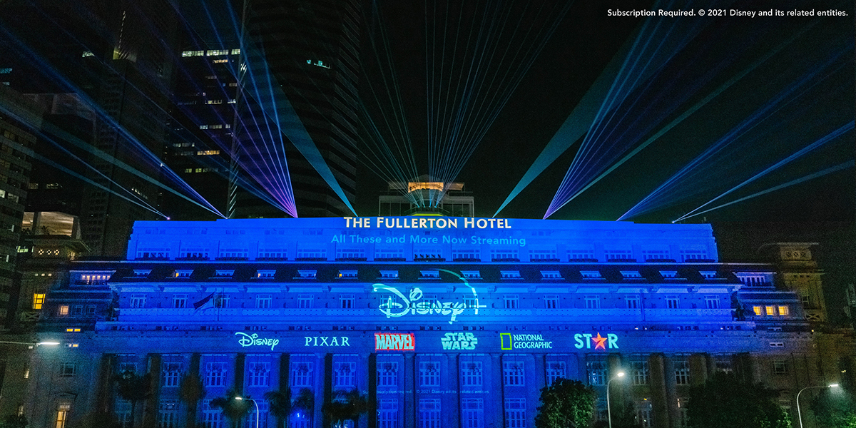 Disney+ on The Fullerton Hotel