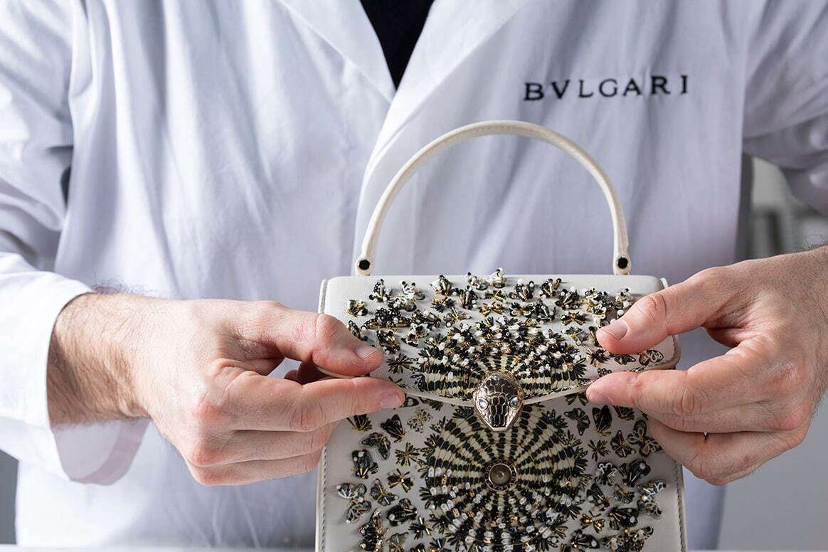 Bvlgari x Mary Katrantzou Serpenti Metamorphosis bag