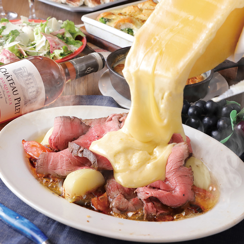 House-made roast beef raclette cheese from BeNe