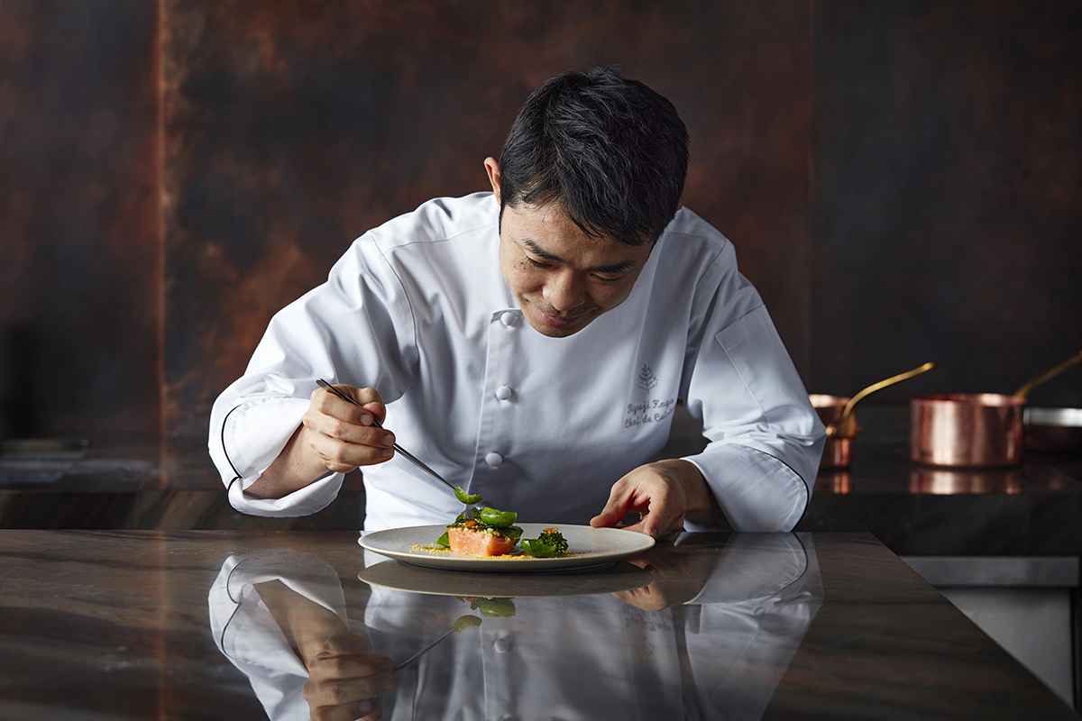 Chef Takashi Koga at Four Seasons Hotel Kyoto