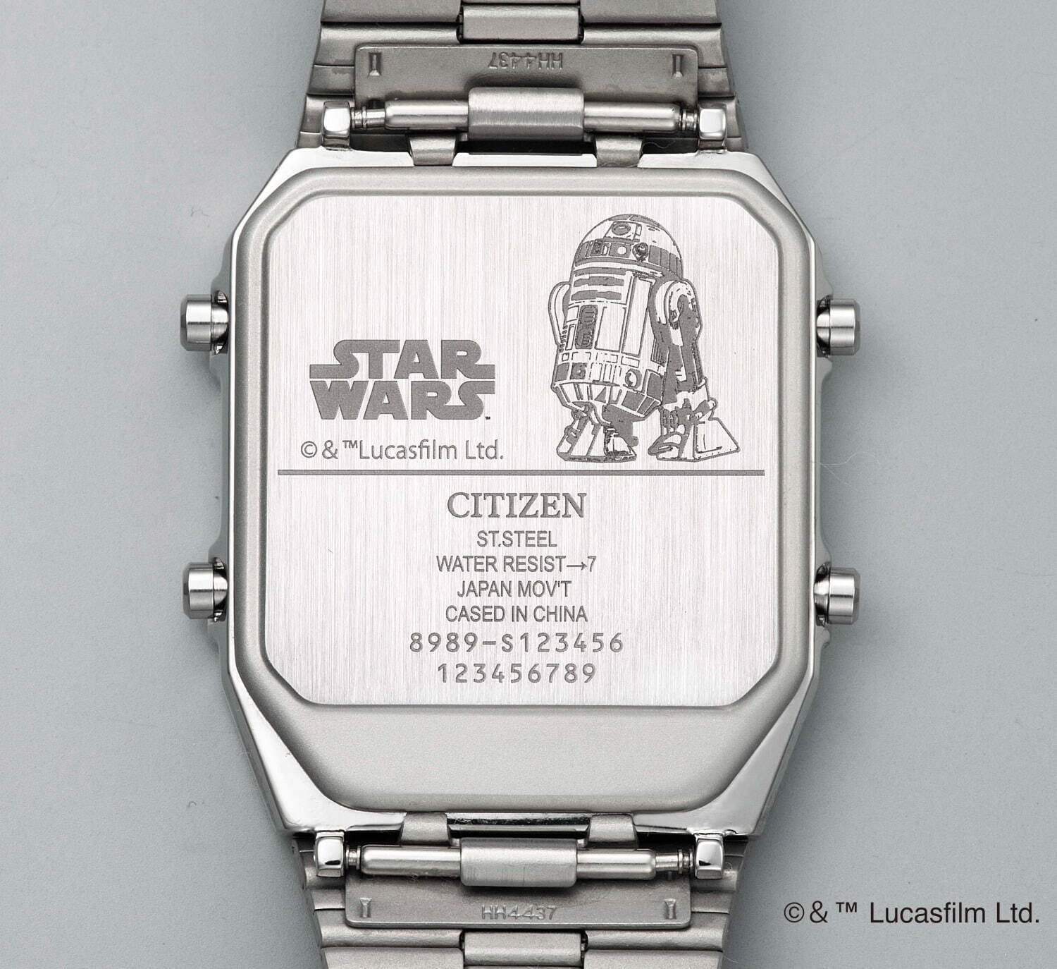 Citizen x Star Wars Limited Edition R2-D2 watch back view