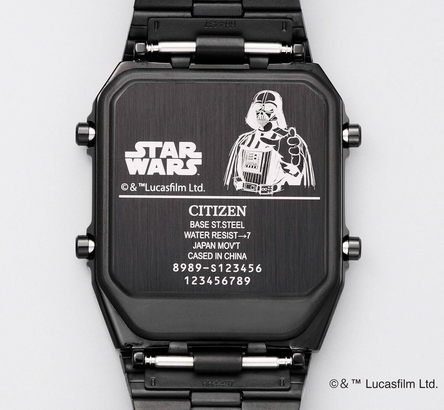 Citizen x Star Wars Limited Edition Darth Vader watch back view