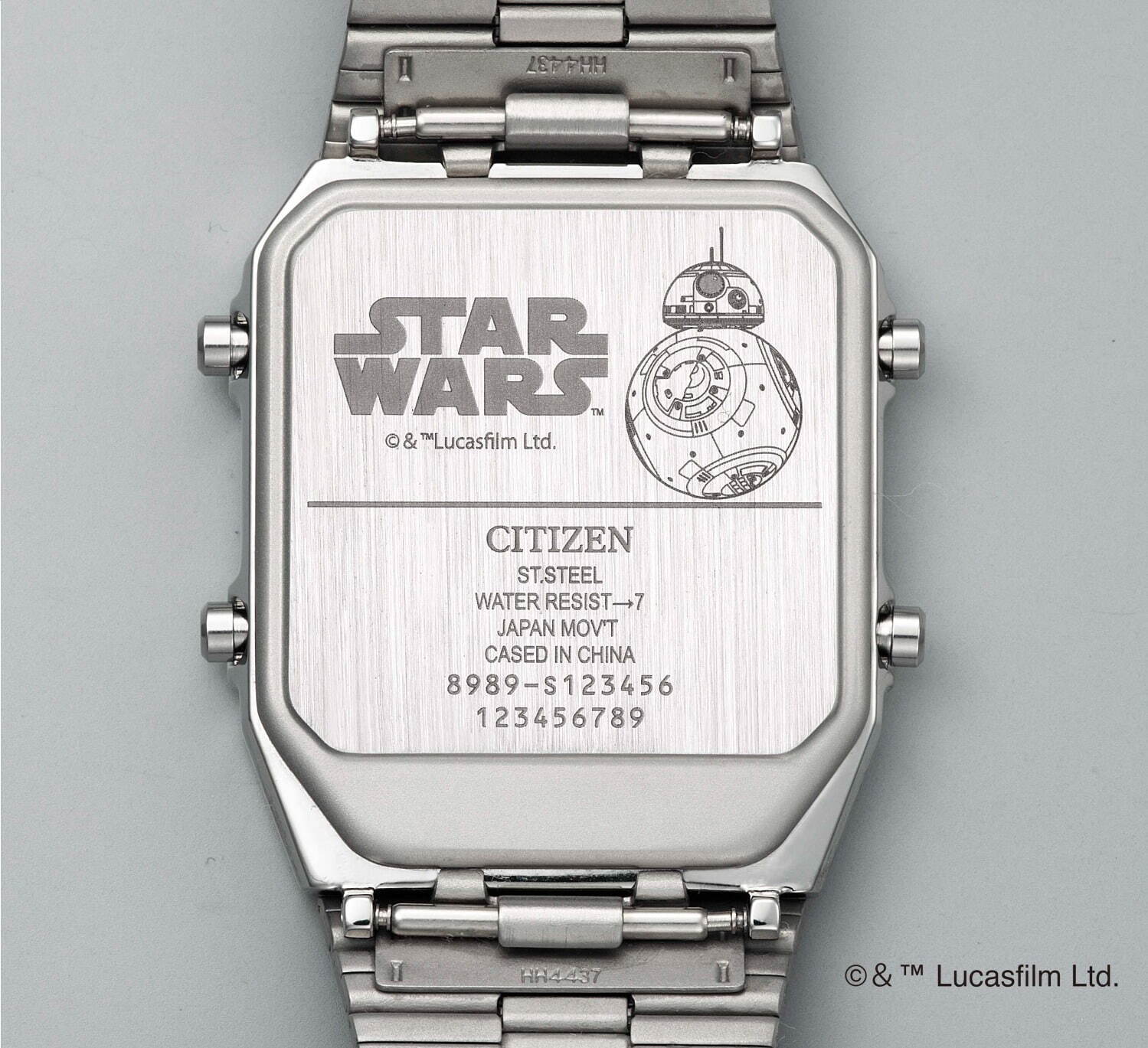 Citizen x Star Wars Limited Edition BB-8 watch back view