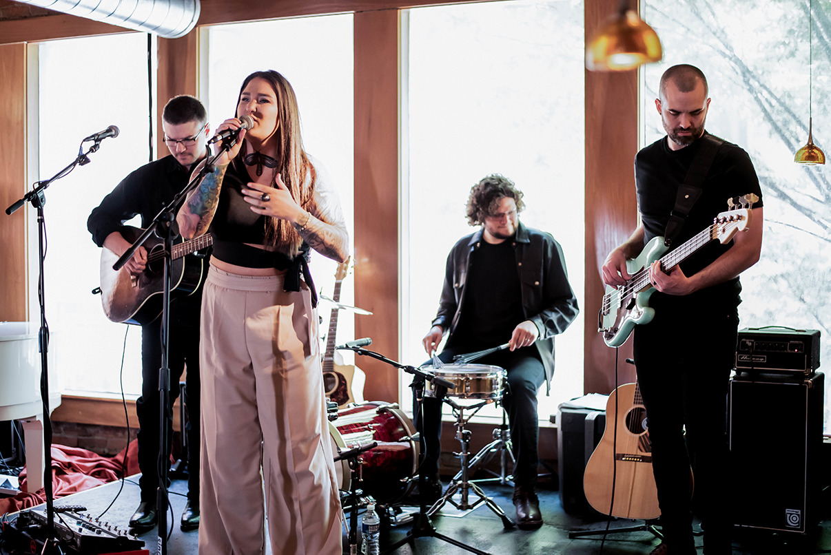 (L-R) Gabe Allen, Allie Colleen, Caelen Berry and Paul Amundson