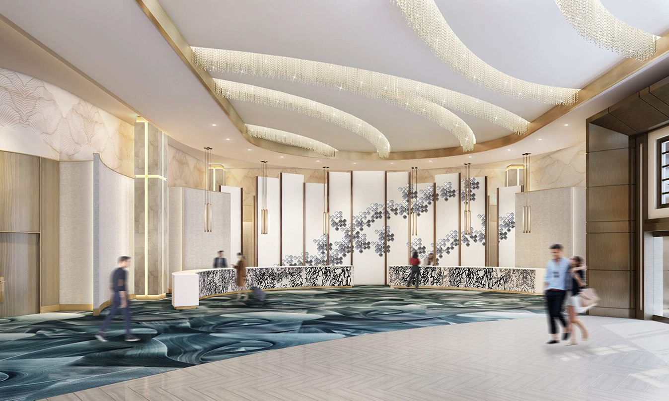 Conrad Las Vegas at Resorts World Lobby Rendering