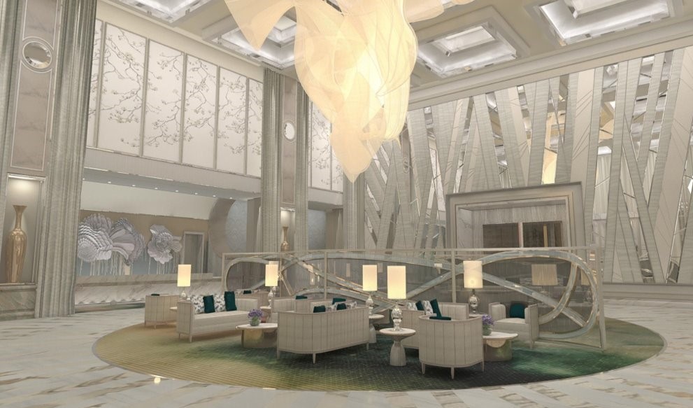 Crockfords Las Vegas - Lobby Rendering