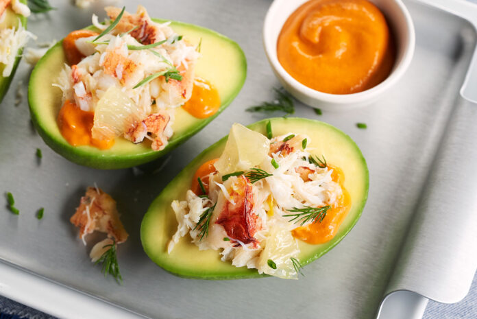 Dungeness Crab Stuffed Avocado