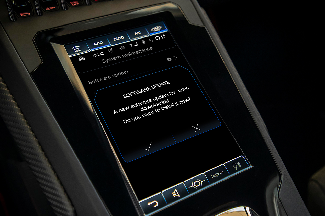 Lamborghini Huracán EVO models software update