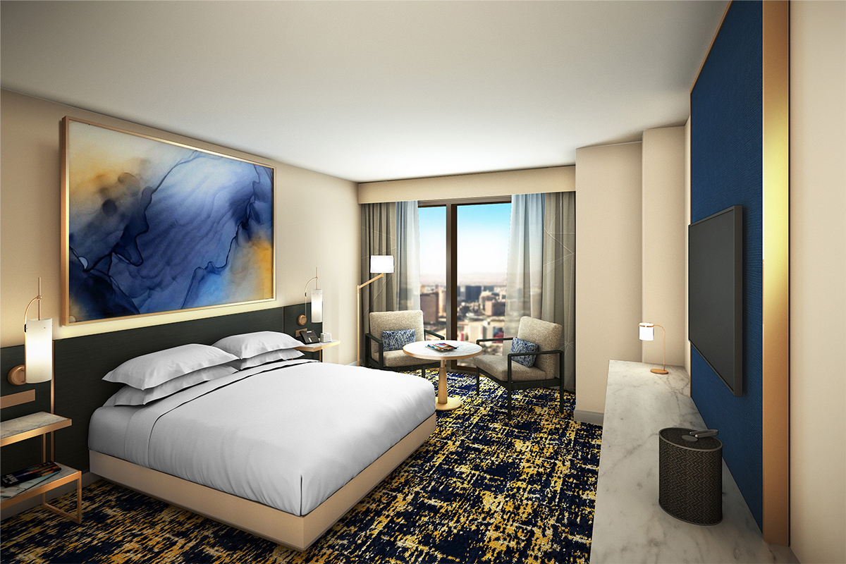 Las Vegas Hilton at Resorts World - Deluxe King Rendering