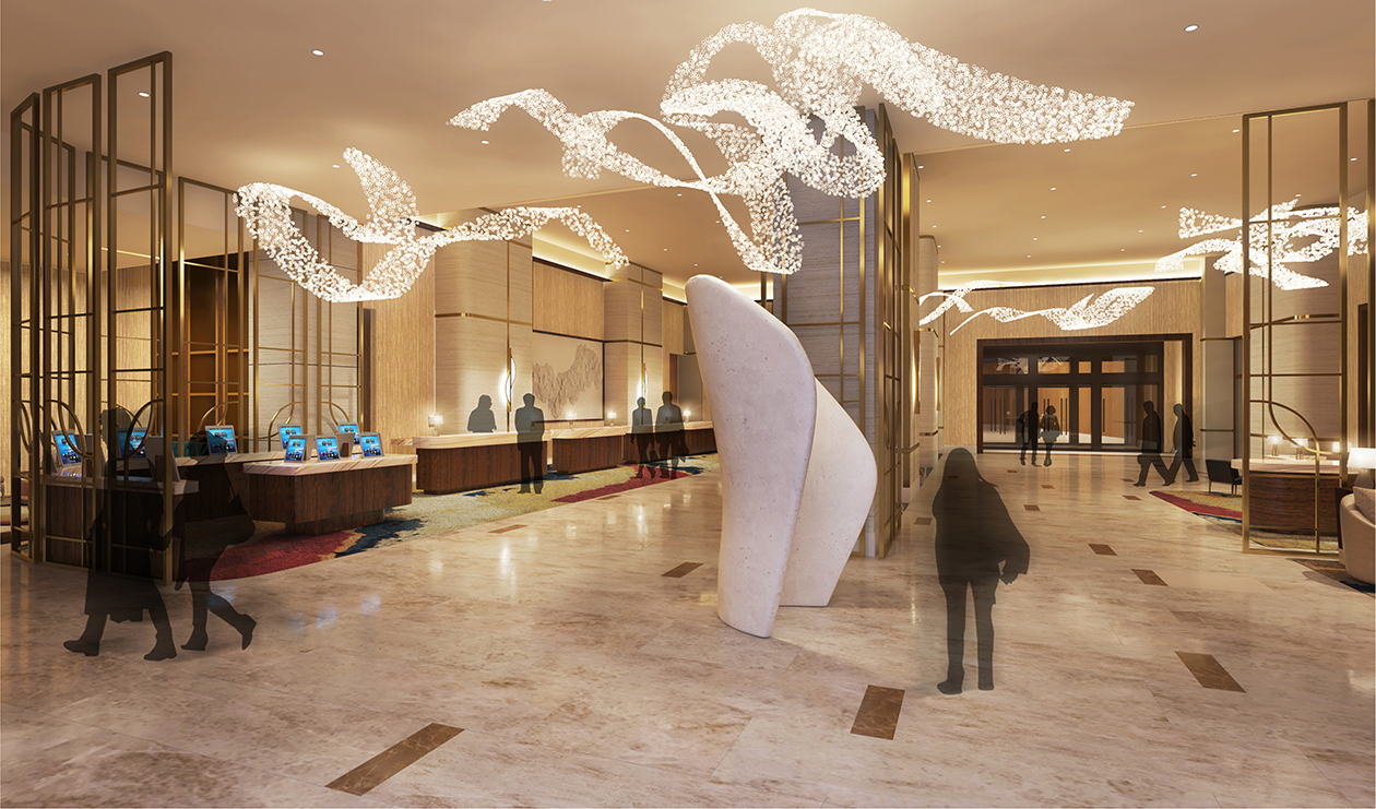 Las Vegas Hilton at Resorts World - Lobby Rendering