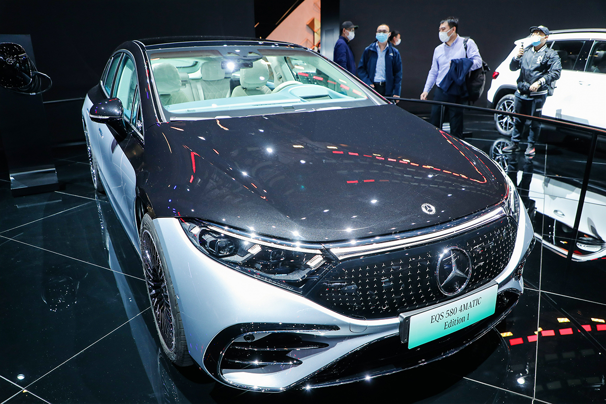 Mercedes EQS at Auto Shanghai 2021