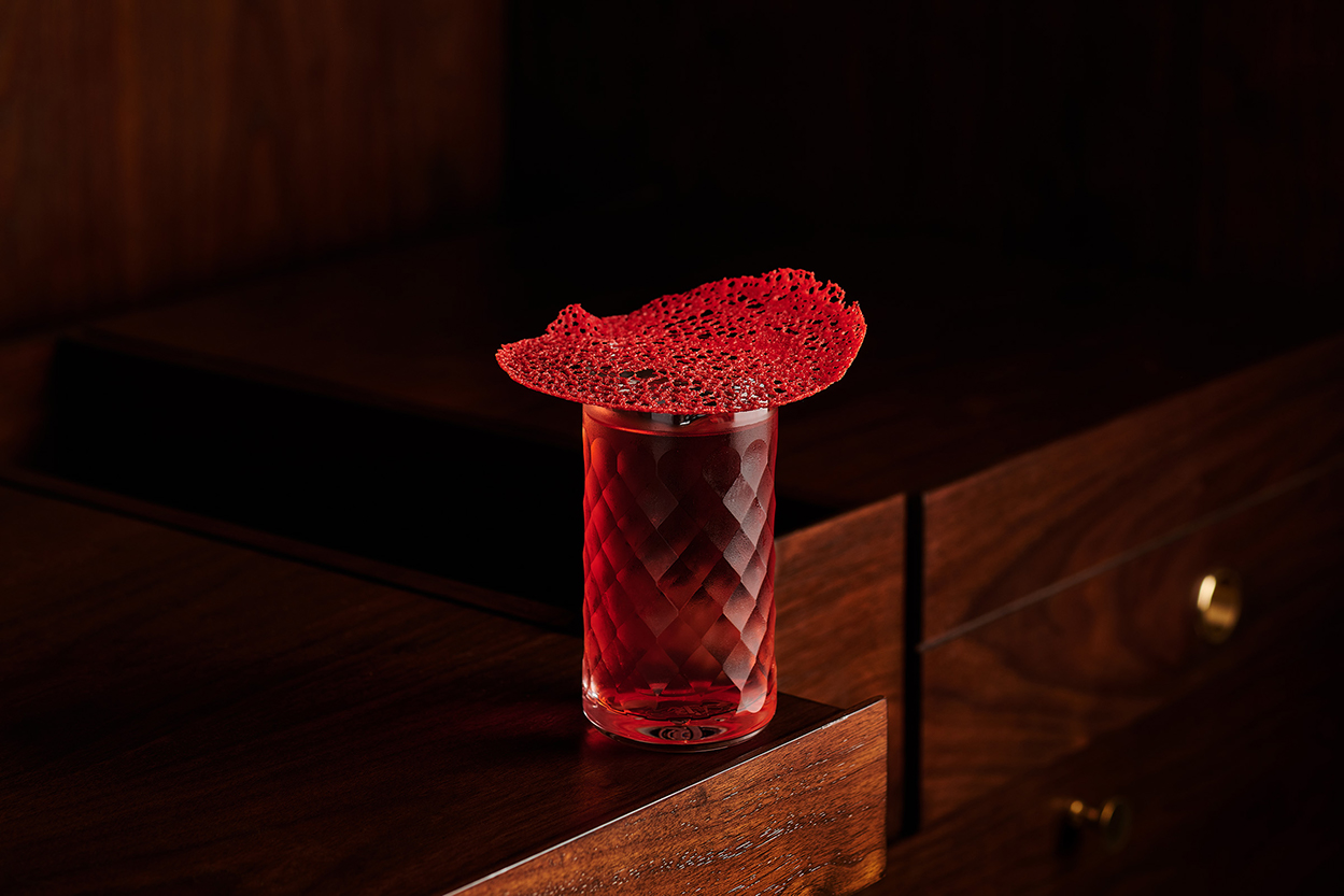 Valentino Red cocktail at Republic at The Ritz-Carlton, Millenia Singapore