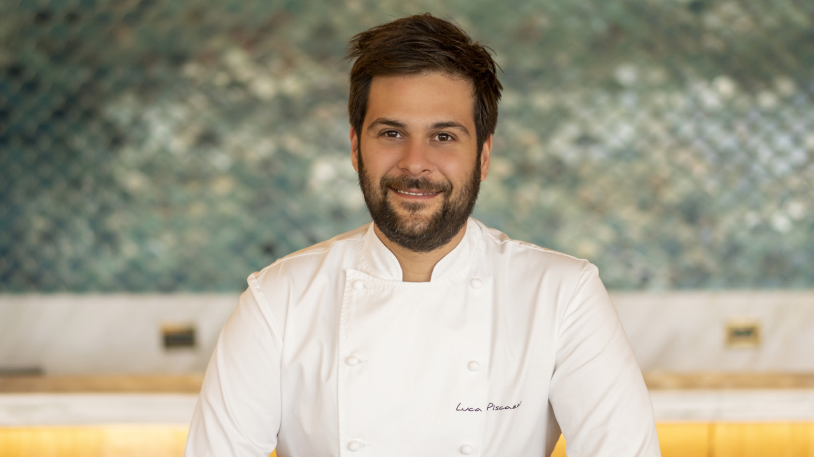 Chef Luca Piscazzi at Pelagos Restaurant at Four Seasons Astir Palace Hotel Athens