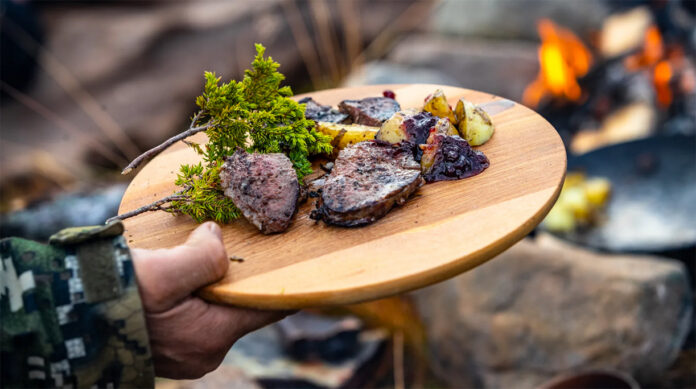 “The Edible Country” concept, flavors from Sami cuisine at Renbiten in Grövelsjön, Northern Dalarna.