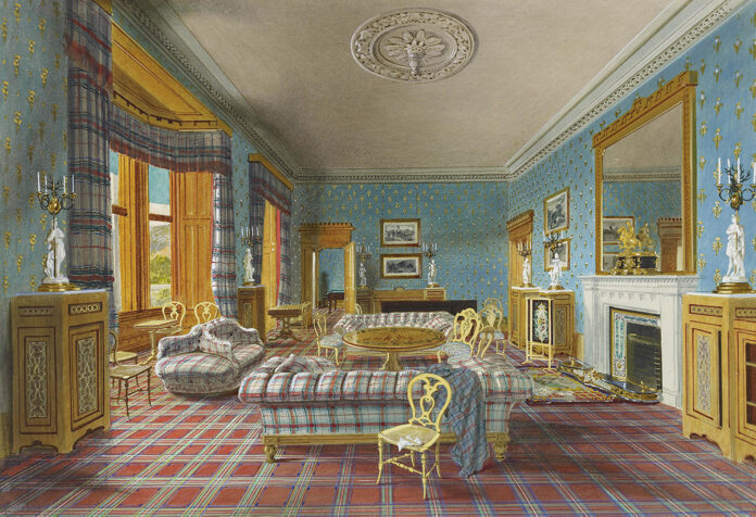 James Roberts, The Drawing Room, Balmoral, 1857 (Royal Collection Trust/© Her Majesty Queen Elizabeth II 2020)