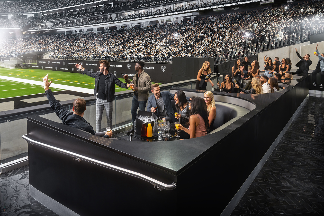 Las Vegas Raiders reveal new club seats at Allegiant Stadium