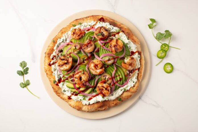 California Avocado & Shrimp Pizza