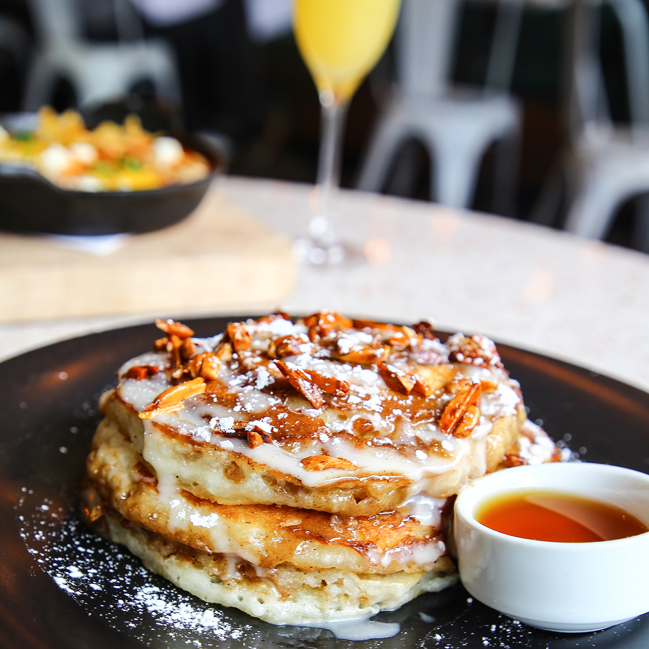 Cinnamon Roll Pancake at CATCH