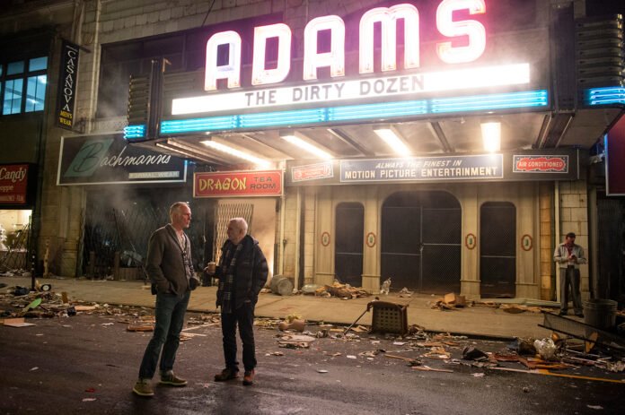 (L-r) Director ALAN TAYLOR and creator/writer/producer DAVID CHASE on the set of New Line Cinema and Home Box Office’s mob drama “THE MANY SAINTS OF NEWARK,” a Warner Bros. Pictures release.