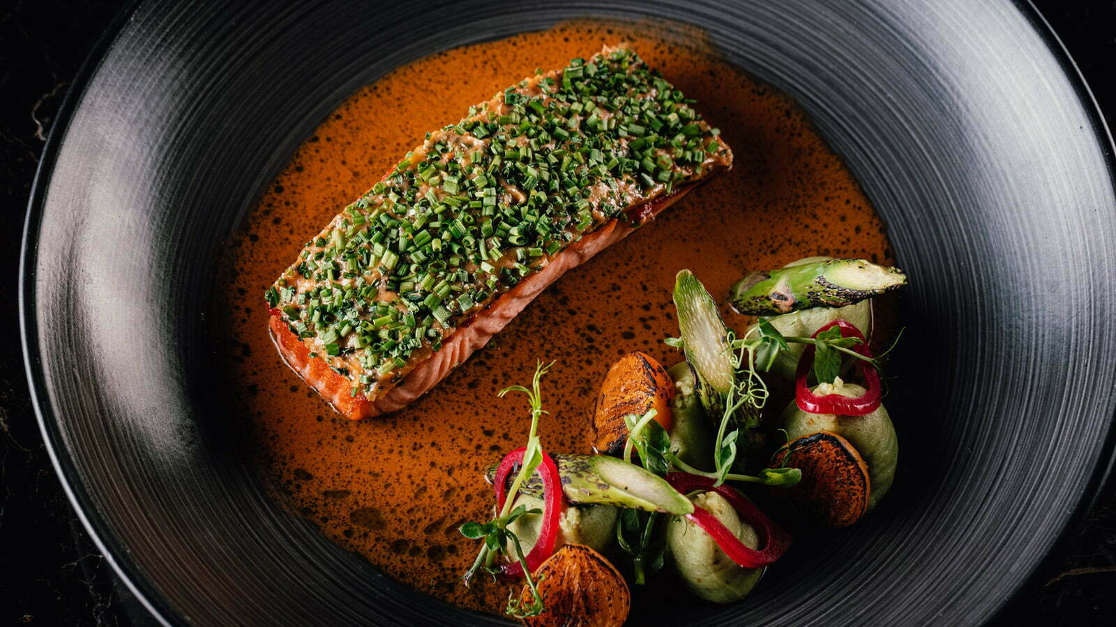 Salmon Cafe de Paris at Luna Dubai