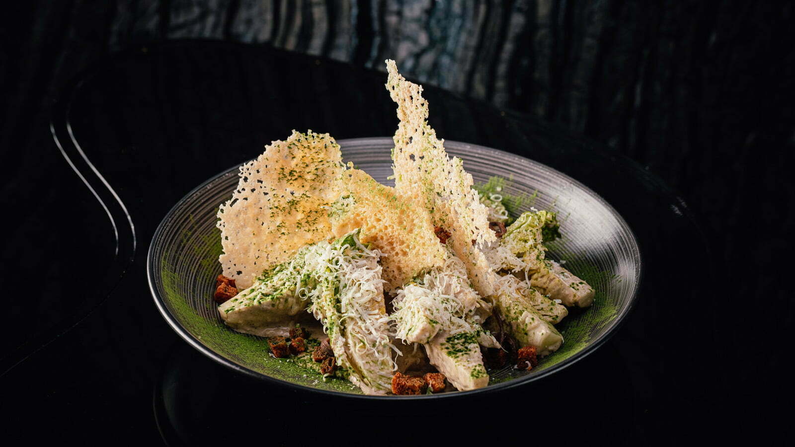 Truffle Caesar Salad at Luna Dubai