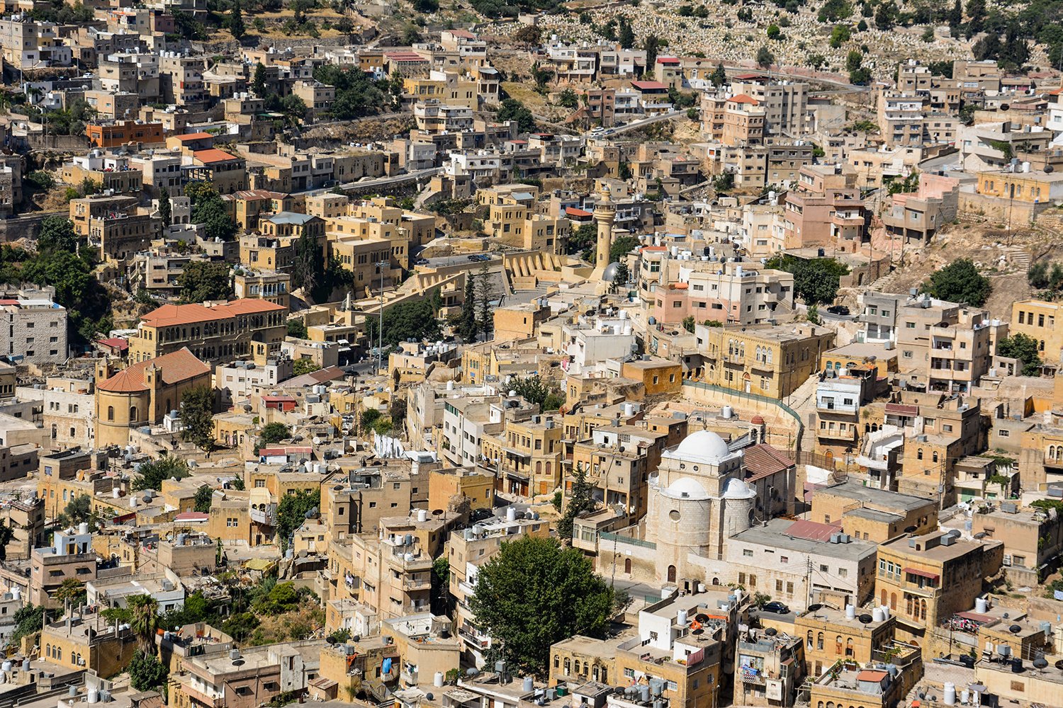 Overview of As-Salt city in Jordan