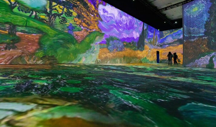 Inside Beyond Van Gogh Exhibit at Anaheim Convention Center