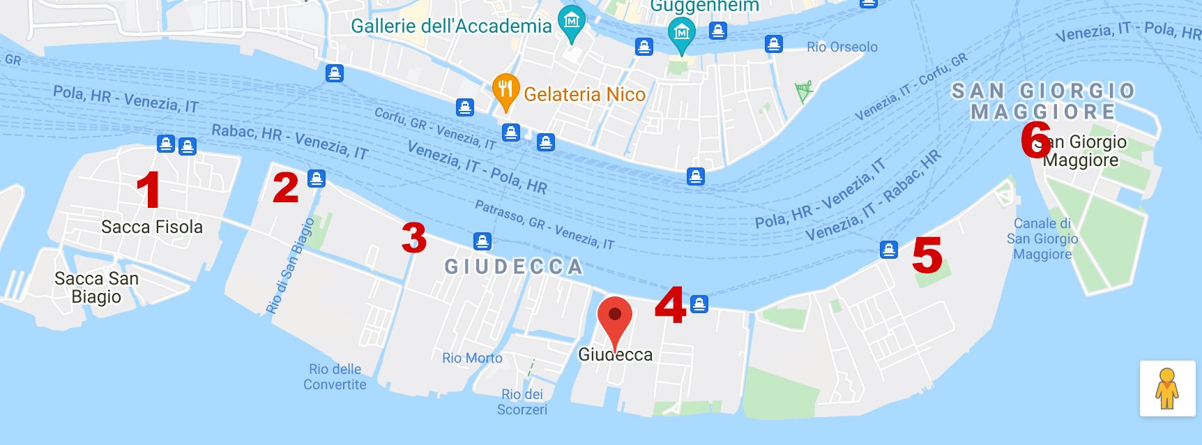 Giudecca Map