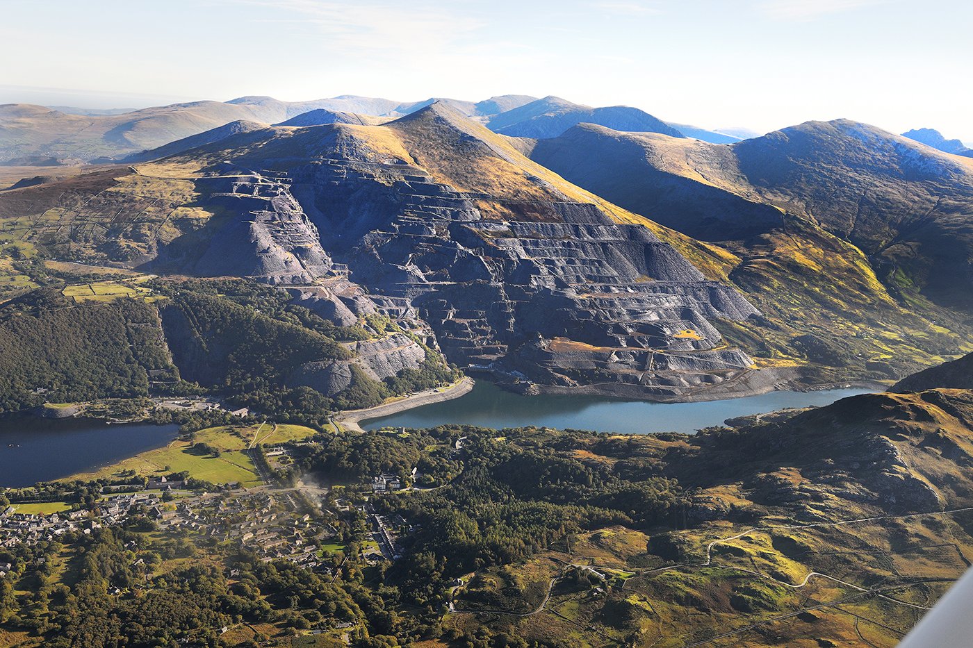 The Slate Landscape of Northwest Wales - Dinorwig Slate Quarry Mountain Landscape