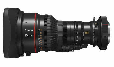 Canon 10×16 KAS S 8K UHD portable zoom lens