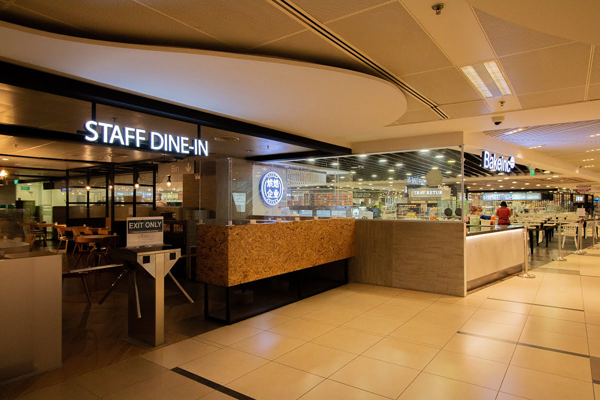 Dedicated rest and dining area for airport staff at Terminal 3 Basement 2