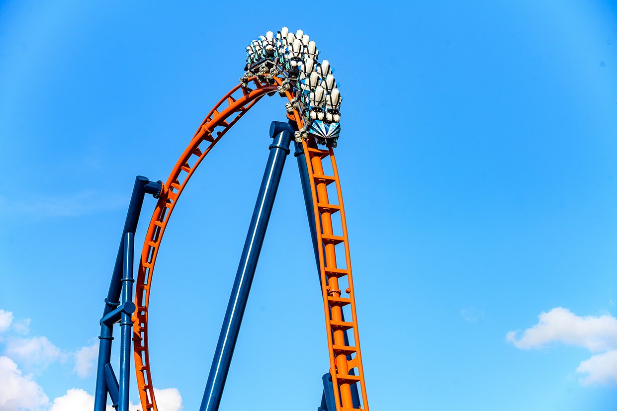 Ice Breaker Coaster at SeaWorld Orlando