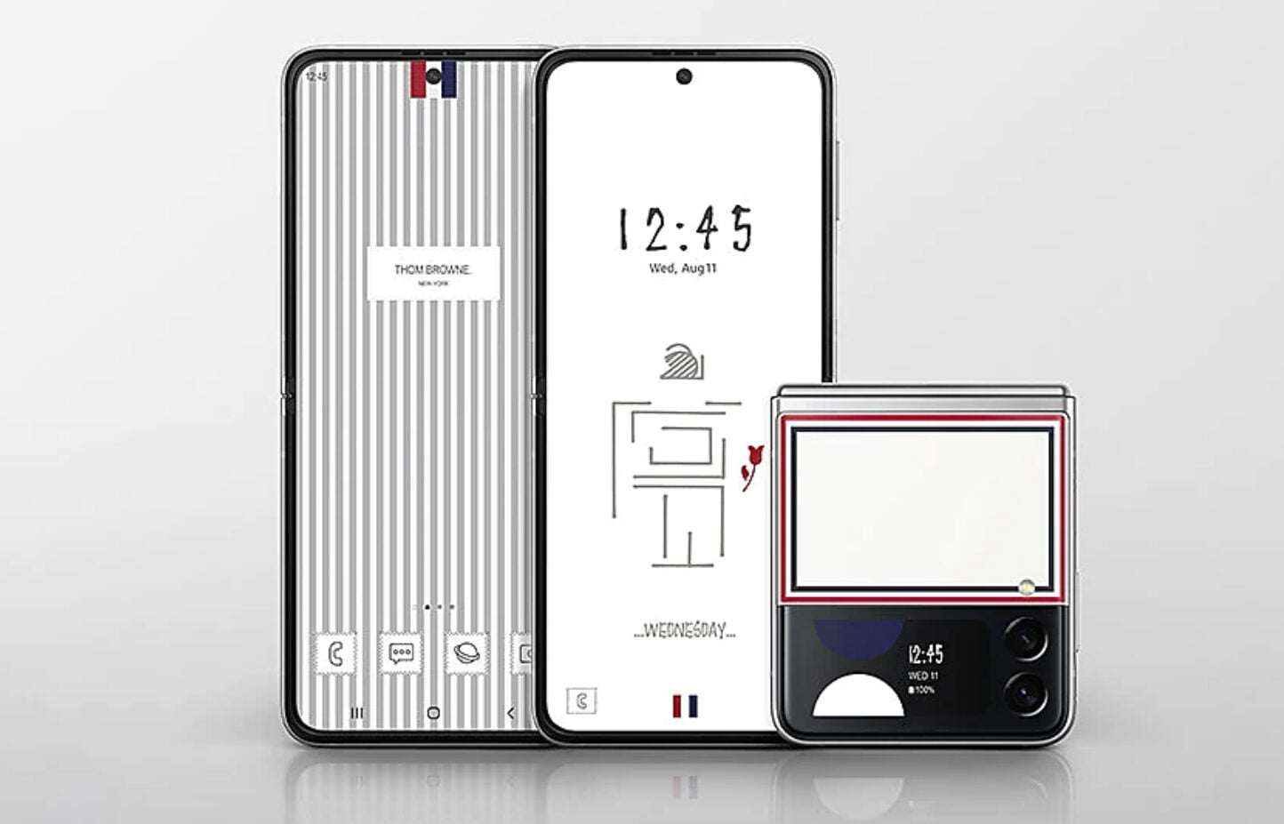 Thom Browne x Samsung Galaxy Z Fold3 and Galaxy Z Flip3