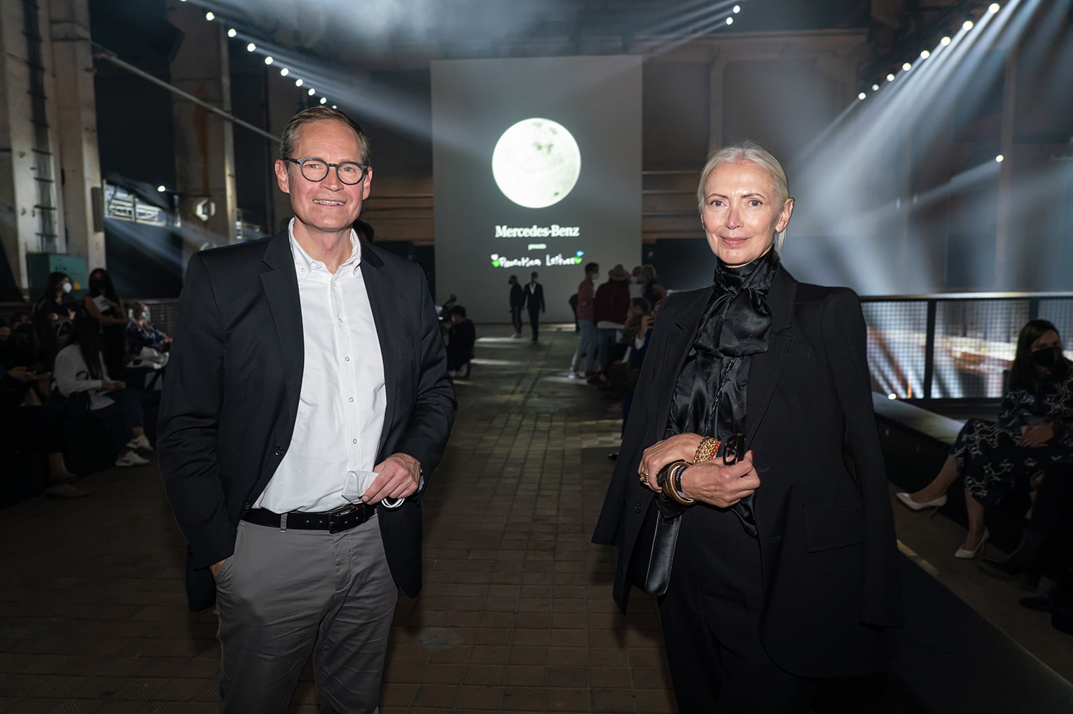 Michael Müller, Christiane Arp - Mercedes-Benz presents Florentina Leitner at MBFW Berlin September 2021