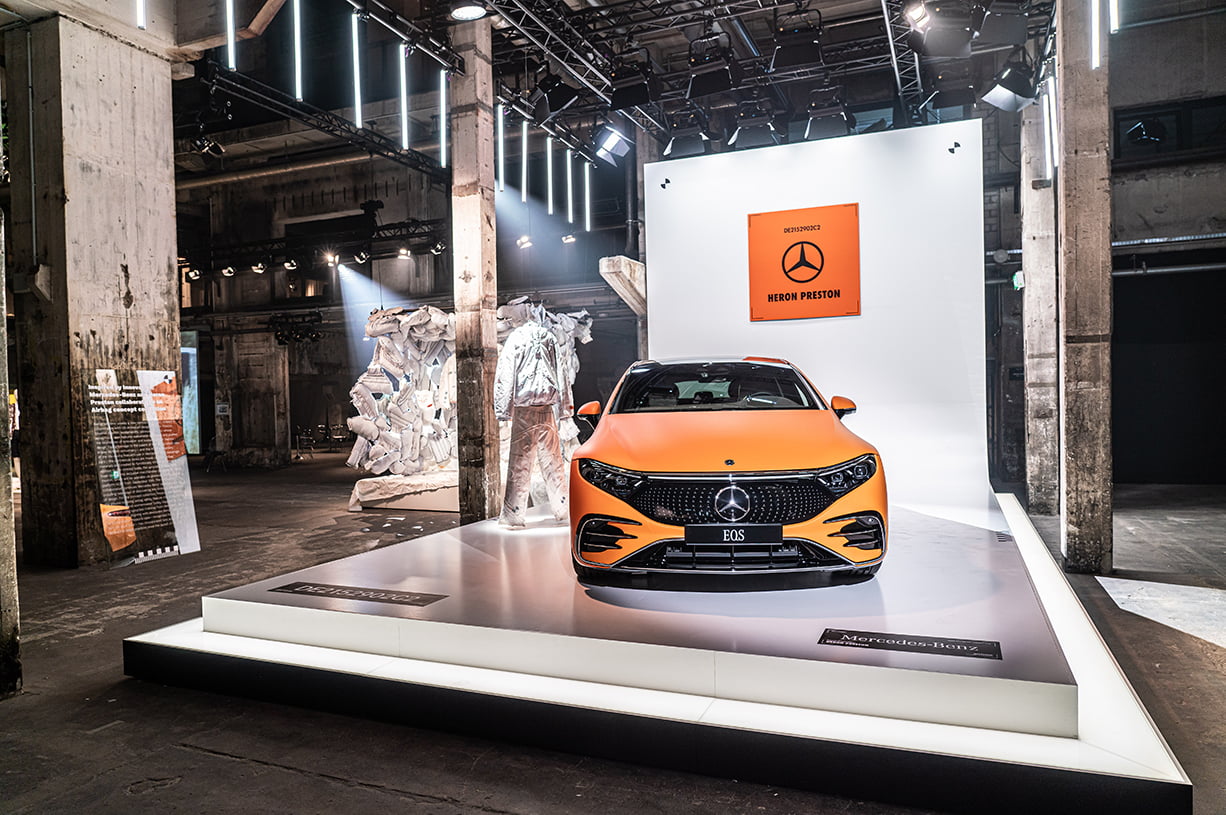 Mercedes-Benz x Heron Preston Airbag Collection at MBFW Berlin September 2021