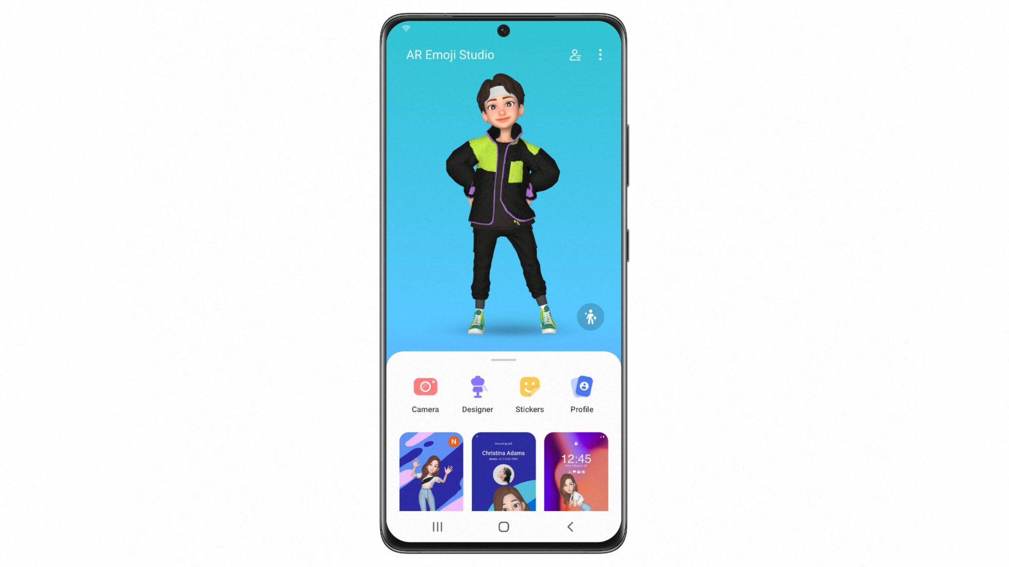 AR Emoji Studio on One UI 4 Beta from Samsung