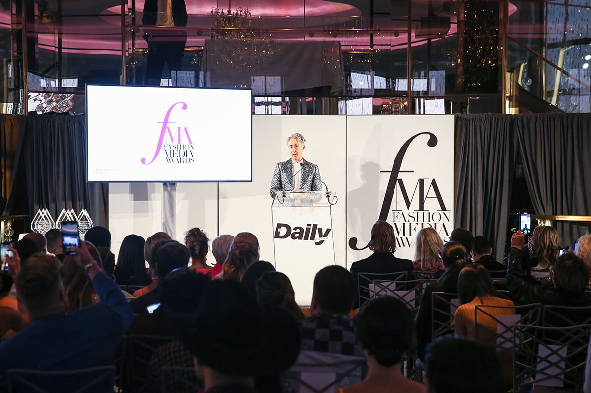 Alan Cumming on stage at the 8th annual Fashion Media Awards event 