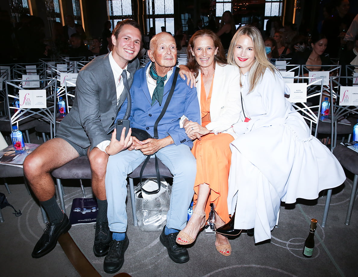 Ansel Elgort, Arthur Elgort, and Grethe Holby Elgort at the 8th annual Fashion Media Awards 