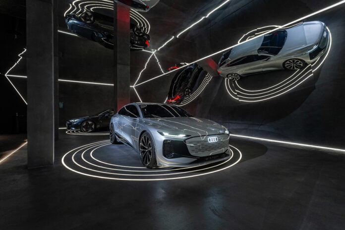 Audi A6 e-tron concept at Milan Design Week