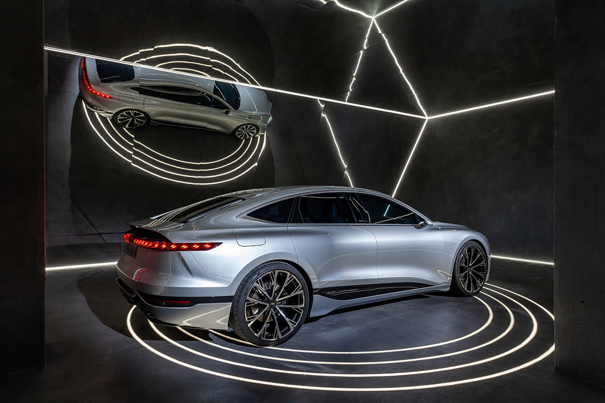 Audi A6 e-tron concept at Milan Design Week