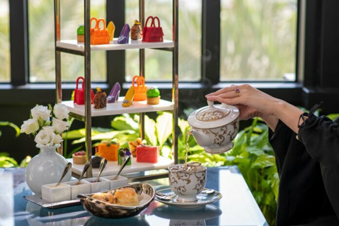 The Harvey Nichols Afternoon Tea experience at Seasons Tea Lounge in Doha