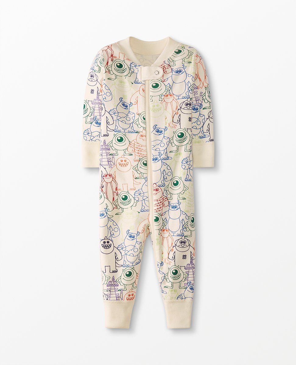 Disney and Pixar's Monsters, Inc. Long John Pajamas In Organic Cotton