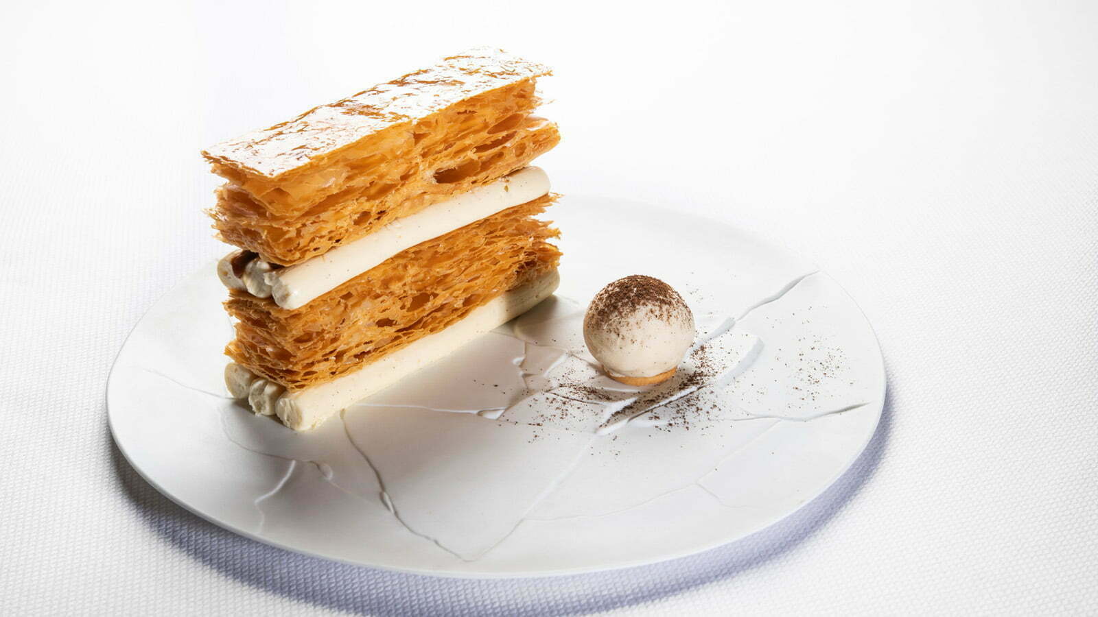 Millefeuille with Madagascan vanilla at La Galerie in Paris - Four Seasons Hotel George V, Paris