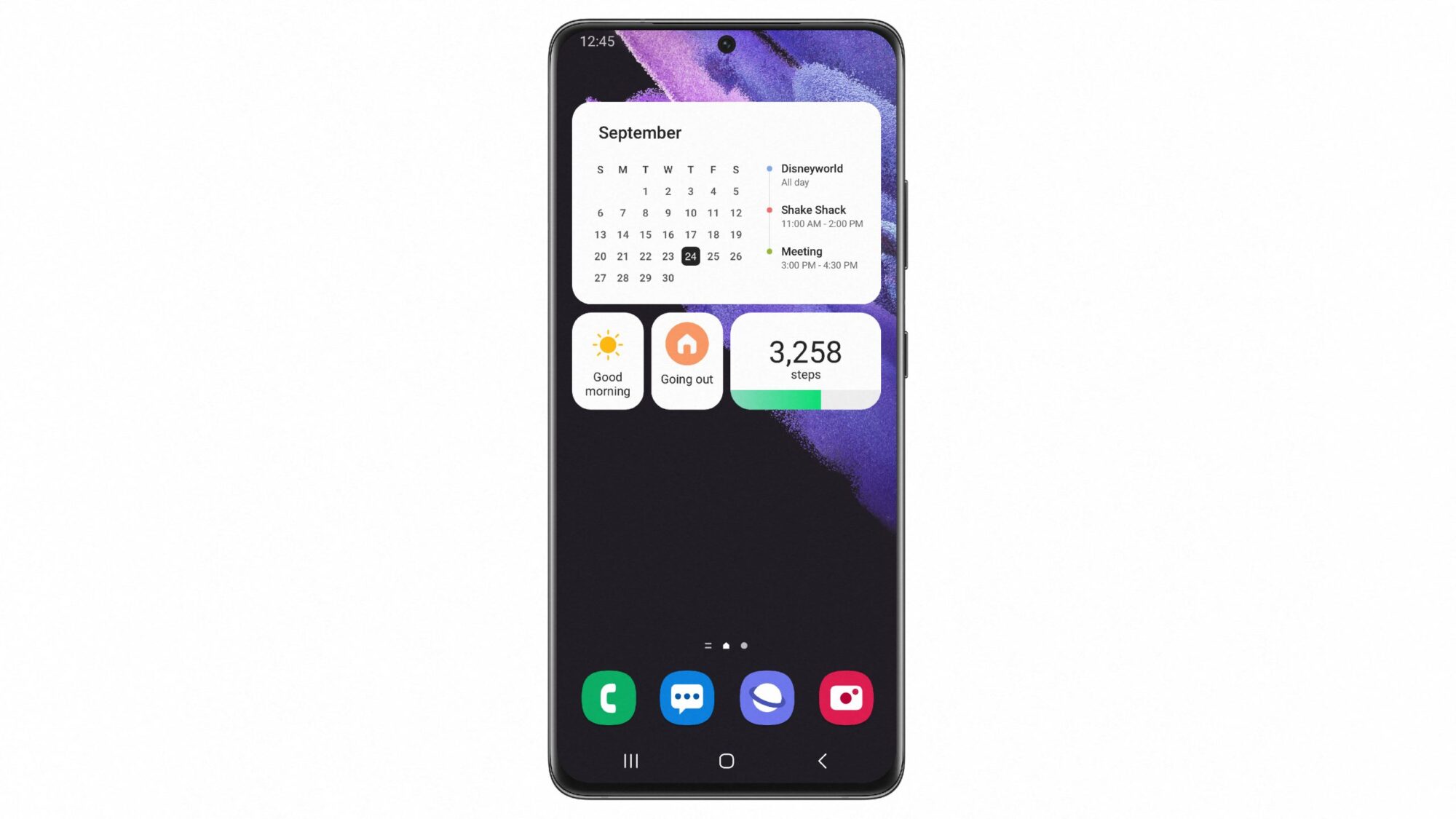 Widget Customization on One UI 4 Beta from Samsung