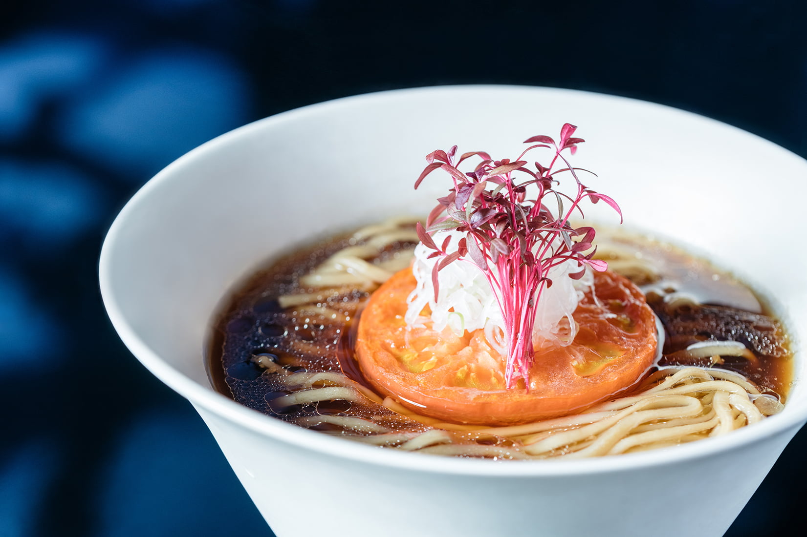 Soy Sauce Vegan Ramen at Vegan Ramen UZU Tokyo inside teamLab Planets TOKYO in Toyosu, Tokyo