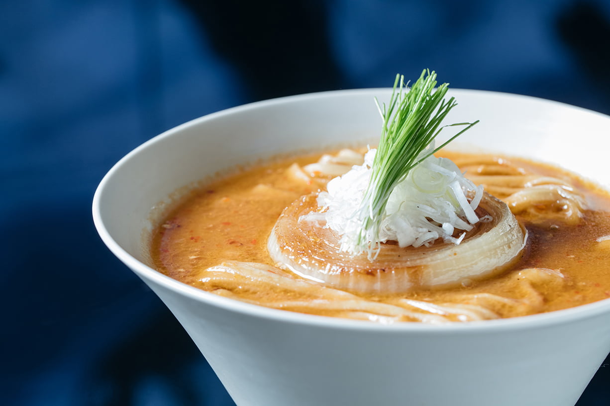 Miso Vegan Ramen (Spicy) at Vegan Ramen UZU Tokyo inside teamLab Planets TOKYO in Toyosu, Tokyo