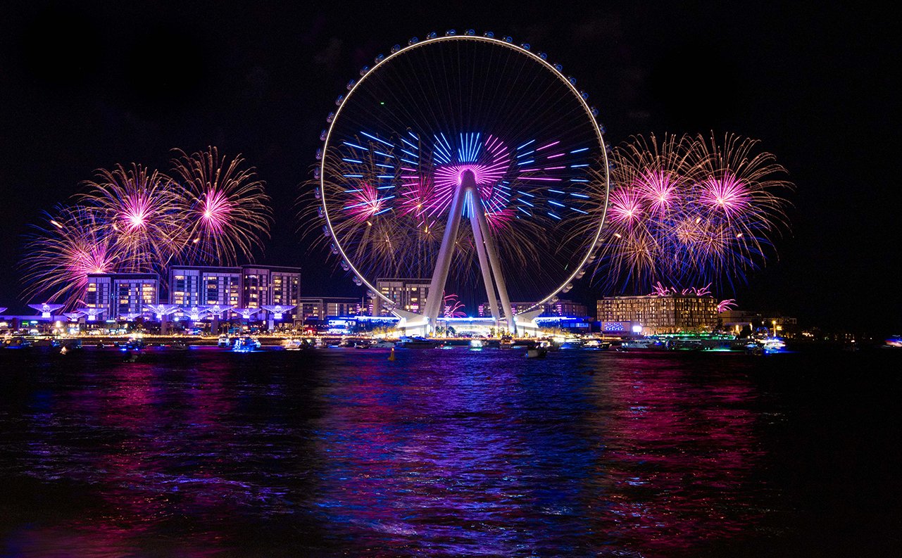 Ain Dubai opening fireworks show