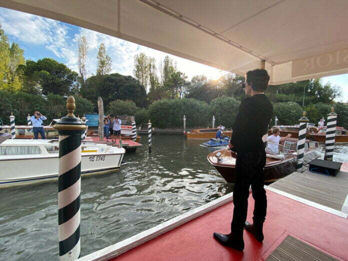 Timothée Chalamet at the Venice Film Festival